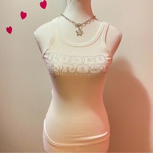 NWOT Y2K 00s Style Rodeo Cowgirl Rhinestone Tank Top